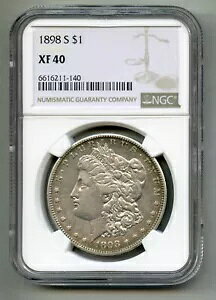 1898 S ���[�K�� �V���o�[ �_���[ NGC XF 40
