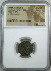 AD 217-218 [}鍑 AeBILAAVA }NkX ?19 NGC Ch VF A ^Cv #MC50