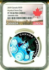 2019 �J�i�_ S$20 �~�X�e�B�J�� �X�m�[ �f�C NGC PF70 �E���g�� �J���I �~���g �{�b�N�X & COA OGP