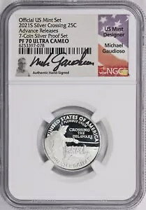 2021 S �N���b�V���O �f���E�F�A �v���[�t �V���o�[ �N�H�[�^�[ NGC PF70 Gaudioso Sig Advanced Rel