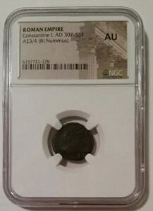 ���[�}�鍑 �R���X�^���e�B�k�X 1 �� AD 307-337 AE3/4 BI Nummus AU NGC