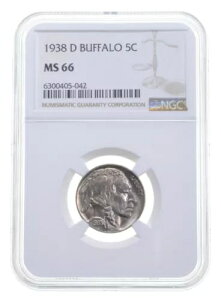 1938-D �o�b�t�@���[ �j�b�P�� NGC MS66 �f���炵���J�~�\���̂悤�ȉs����� ����̂�����