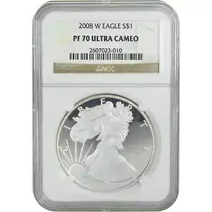 2008 W �A�����J�� �V���o�[ �C�[�O�� PF 70 UCAM NGC �v���[�t $1 SKU:CPC9455