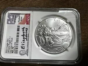 2021 Eagle S$1 Heraldic Eagle T-1 ���s���� MS 70