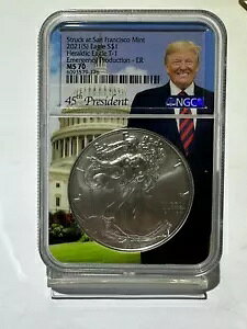 2021-(S) 1oz T-1 Vo[ C[O ً}Y ER gv RA MS 70 NGC