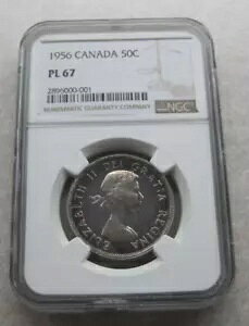 1956 �J�i�_ 50c NGC PL 67�B�����Ŕ��ɖ��͓I�ȃR�C���B