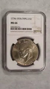 1976 ^Cv 2 AC[n[ h NGC MS66 WF  IKE 1 h RC w!