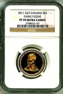 2011 S$3 �J�i�_ �M���g �t�@�~���[ �V�[�� NGC PF70 �E���g�� �J���I�A�~���g �{�b�N�X & COA OGP �t��