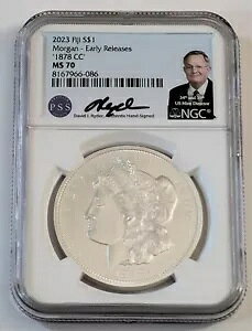 2023 �t�B�W�[ 1878-CC ���[�K�� �V���o�[ �h�����������[�X NGC MS70 SKU 8167966-086