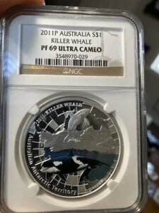 2011 I[XgA Vo[ 1 h ɃV` NGC PF 69 Eg JI