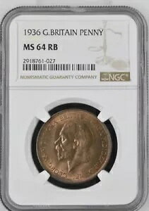 �C�M���X �W���[�W 5 �� �y�j�[ 1936 NGC MS64 RB KM838 S-4055