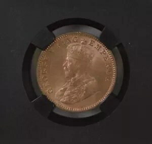 1918 C KG V ueBbV Ch 1/4 Ai ubN RA - NGC O[h MS 66 RB