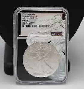 2021 NGC MS70 S$1.999 1oz �V���o�[ �C�[�O�� �C�[�O�� �����f�B���O T-2 �ŏ��� T-2 ���Y
