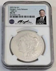 2023 フィジー 1880-CC モーガン シルバー ドル早期リリース NGC MS70 SKU 8167967-156