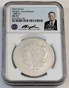 2023 �t�B�W�[ 1880-CC ���[�K�� �V���o�[ �h�����������[�X NGC MS70 SKU 8167967-156