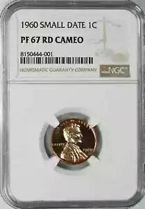 1960 �v���[�t �����J�[�� �������A�� �Z���g �y�j�[ 1C �X���[�� �f�C�g NGC PF 67 RD �J���I (001)