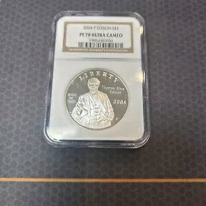 2004 P EDISON S$1 LO NGC 70 ULTRA CAMEO uE x #2059