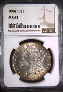 USA Vo[ [K $1 h 1884-O NGC: MS63 #C480