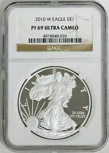 2010 W 1 �I���X �V���o�[ �C�[�O�� $1 NGC: PF 69 �E���g�� �J���I #C930