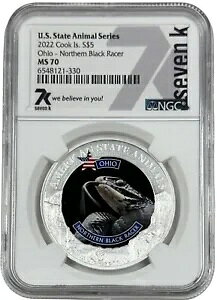 2022 �N�b�N���� �V���o�[ �I�n�C�I �m�[�U�[ �u���b�N ���[�T�[ $5 �X�e�[�g �A�j�}�� NGC MS 70 7k