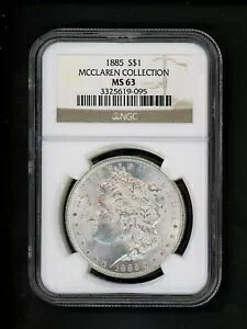 1885 US [K Vo[ _[ $1.00 $1 NGC MS 63 UNC }N[ RNV zCg