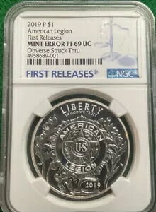 2019 American Legion ���񃊃��[�X�A�~���g �G���[�A�X�g���b�N �X���[ - PF69UC - T32