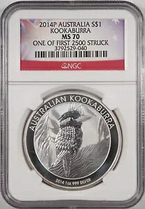 MS70 2014P I[XgA NbJu ŏ 2500 ̂ 1 XgbLO NGC 1IX 999 Vo[