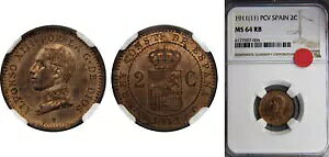 �X�y�C�� 1911 PCV 2 �Z���e�B���X �u�����Y 95 �� 4 �� 1 ���� NGC MS 64 RB