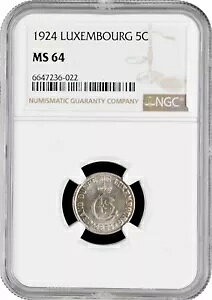 ���N�Z���u���N 5 �T���`�[�� 1924�ANGC MS64�A�u�V���[���b�g����� (1918 - 1964)�v
