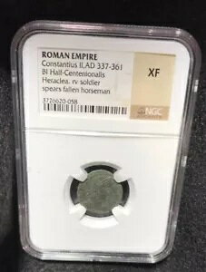 ���[�}�鍑�R���X�^���e�B�E�X 2 �� BI HALF-CENTENIONALIS AD 337-361 NGC XF