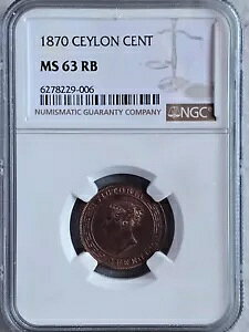�Z�C���� 1 �Z���g 1870 NGC MS 63 RB