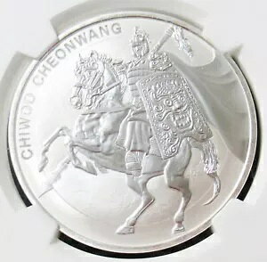 ؍ 2017 _ 1 N[ NGC MS70 Vo[ 1Oz Chiwoo Cheonwang 񃊃[X