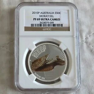 I[XgA 2010 Ec{ 50 Zg .999 Vo[ v[t Xu NGC PF69 Eg JI