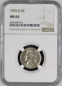 1955-D 5C �W�F�t�@�[�\�� �j�b�P�� NGC MS65 4474309-011