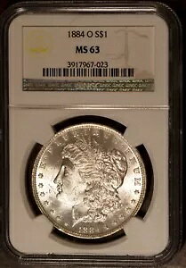 1884-O $1 �V���o�[ �����K�� �h�� MS 63 NGC # 3917967-023 �o�b�O�}�[�N�Ȃ� + �{�[�i�X