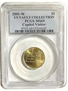 2001-W US S[h $5 crW^[ Z^[LO PCGS MS69
