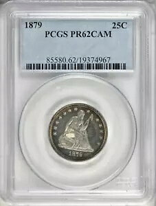 1879 PCGS PR62CAM 13k ���� + 1,100 �v���[�t! $1,302-�R���v CAMEO �L�[ �V�[�e�b�h �N�H�[�^�[