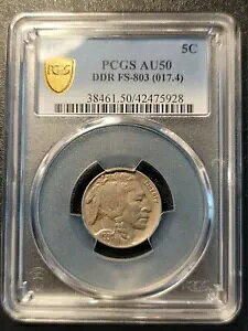 1930 DDR FS-803 �o�b�t�@���[ �j�b�P�� ���Ɋ� PCGS AU-50
