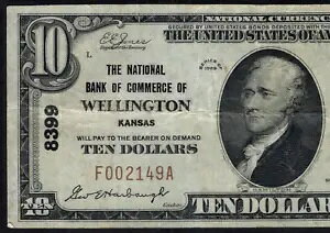 ???? KS 1929 $10 ??JUXBEFg?? NB OF COMMERCE PCGS VF 25