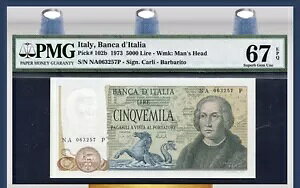 TT PK 102b 1973 �C�^���A 5000 ���� �uC. �R�����o�X�v �u�_�b�̃^�c�m�I�g�V�S�v PMG 67 EPQ!