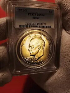 1971 S Vo[ $1 h - Vo[ - PCGS MS64