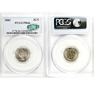 1882 ���o�e�B �w�b�h 3 �Z���g �j�b�P�� PCGS PR66 CAC