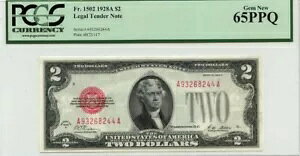 1928A $2 @ʉ FR#1502 PCGS ʉ݃WF 65 PPQ
