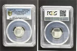 Probepr?gung Empire 50 Pfennig (Adlerseite �̂�) 1877 (D) PCGS PR66DCAM