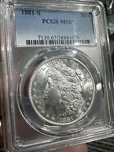 1881-S [K Vo[ _[ $1 PCGS MS67 - ̂悤ȃv[t - S[WX!