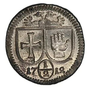 �h�C�c - 1712 Hall Free City - 1/2 Kreuzer - ���ٓI�Ȓ����i - �g�b�v�|�b�v!!