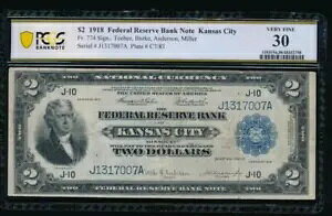 AC Fr 774 1918 $2 �J���U�X�V�e�B FRBN ��� PCGS 30