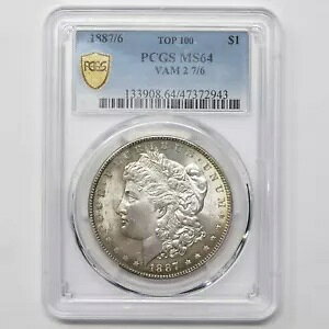 1887/6 VAM 2 gbv 100 K h $1 MS64 PCGS *fGȃuJ[!