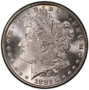 1882-CC ���[�K�� �V���o�[ �_���[ PCGS MS65 -- �E�F�� �X�g���N�A�t���X�e�B & �u���X�g �z���C�g