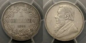 ��A�t���J 1893 �V�����O 1/- PCGS XF40 KM#5 #845